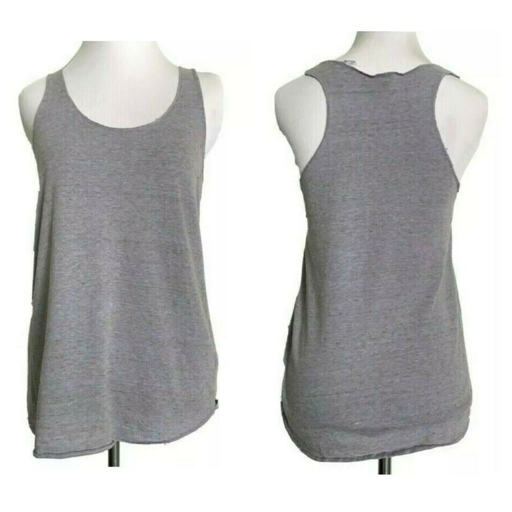 ALTERNATIVE EARTH Racerback Tank Top Sleeveless Summer Stretch Slinky Purple L